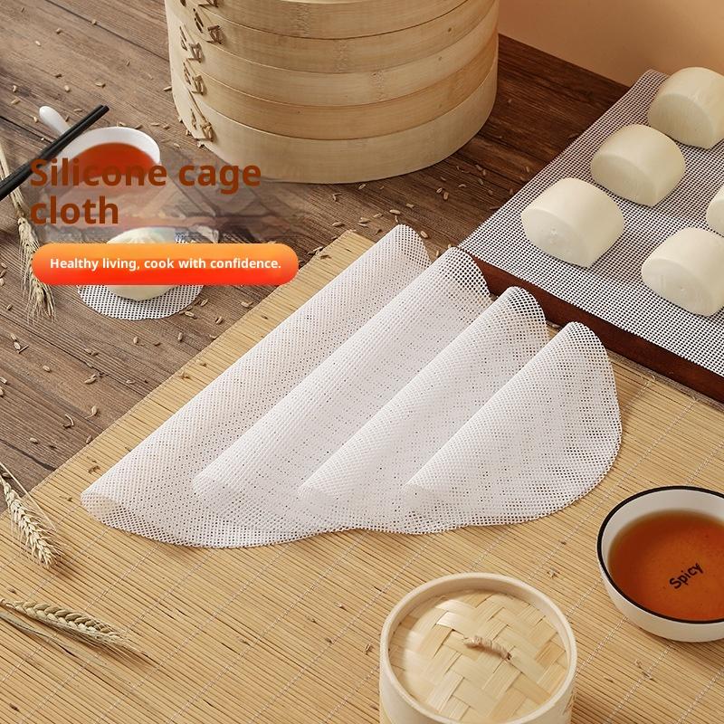 Steamer Bamboo Set - 3 adet/takım Yeniden Kullanılabilir Silikon Yapışmaz