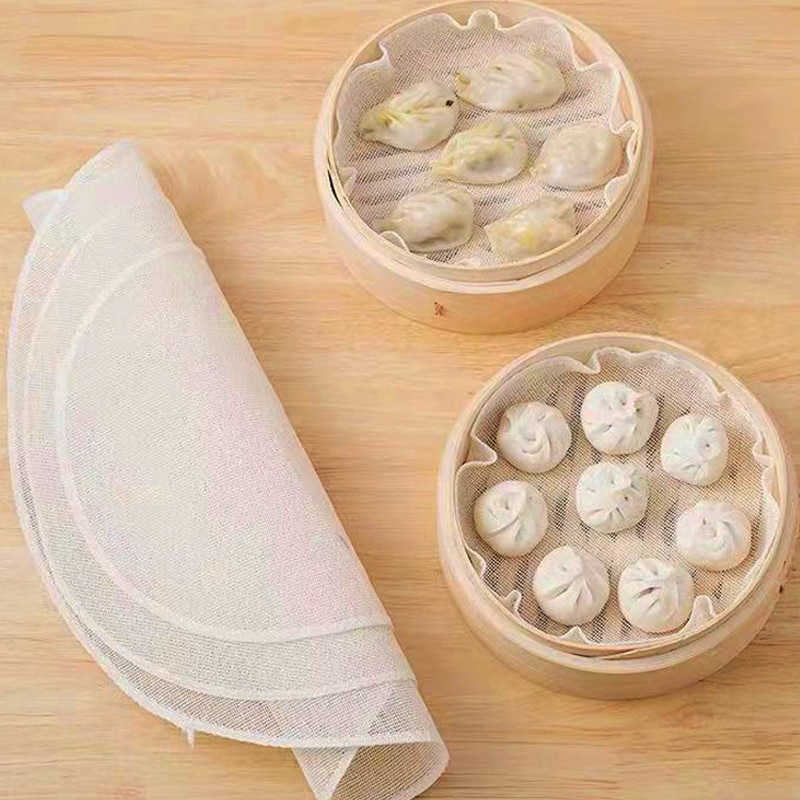 Steamer Bamboo Set - 5 adet 28CM saf pamuklu vapur