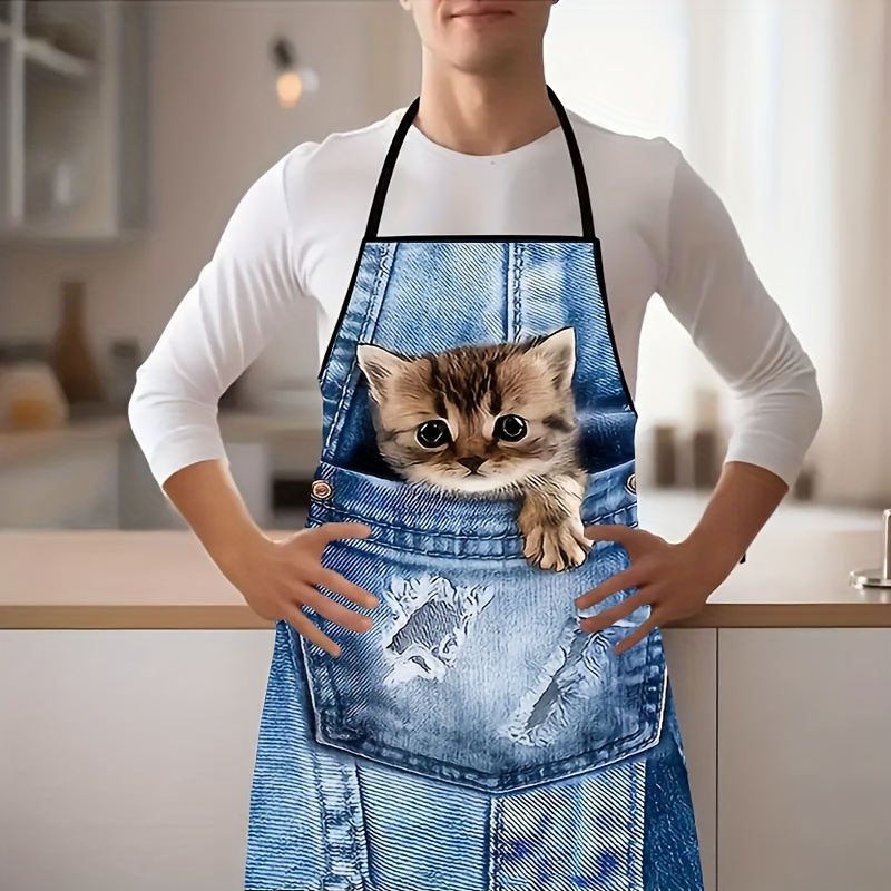 1 adet Sevimli Denim Mavi Cep  - Home Cooking For Cats incelemesi ve fiyatı