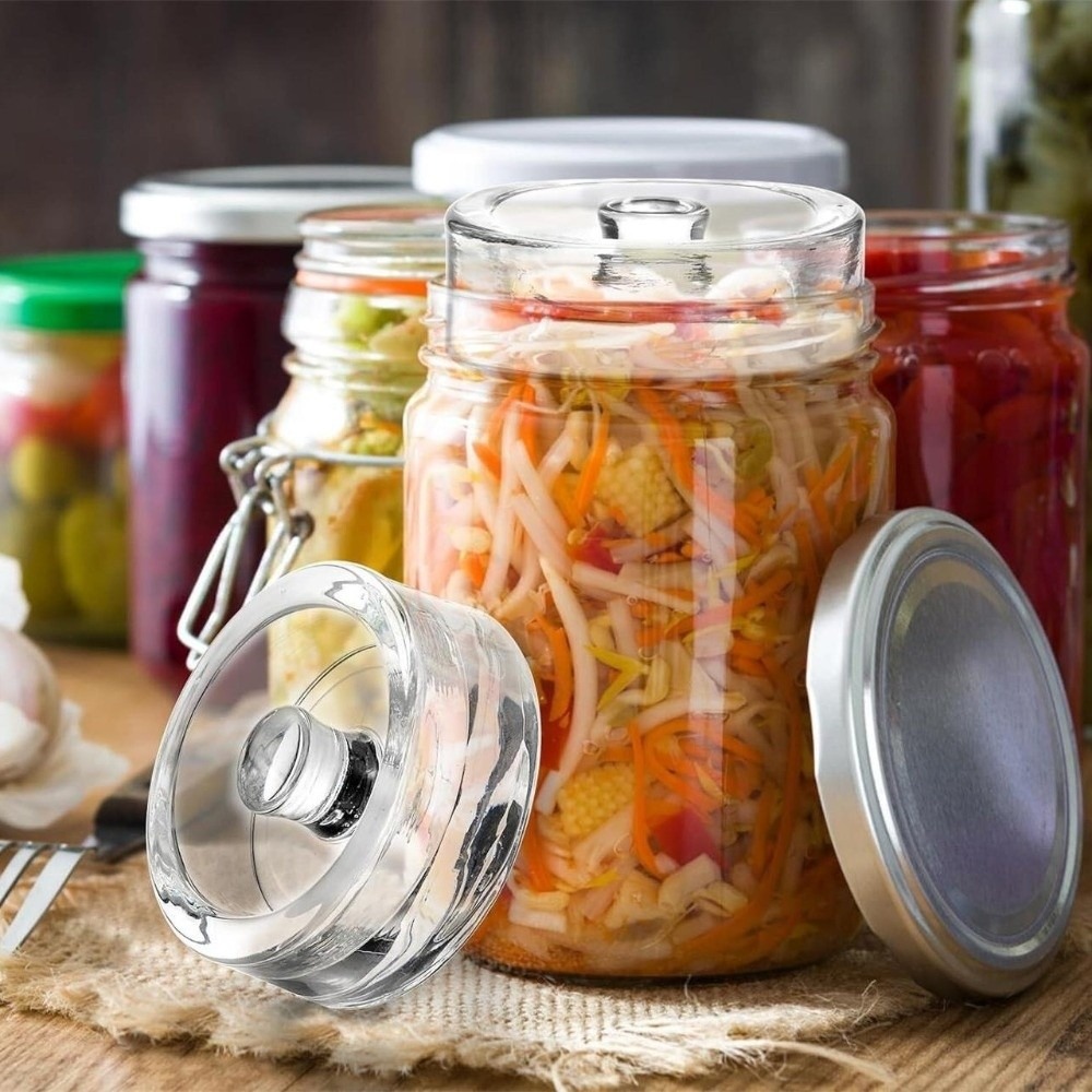 1/2/4 Adet Şeffaf Fermente Cam - Fermentation Crock incelemesi ve fiyatı