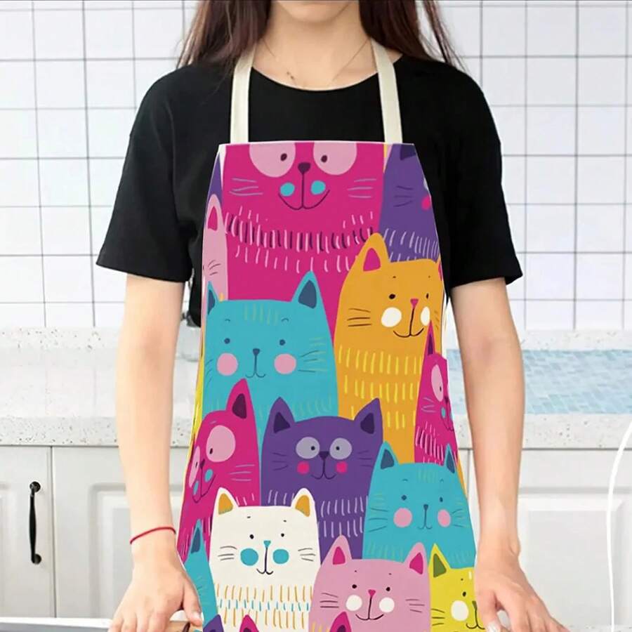 Sevimli Renkli Kediler Desen M - Home Cooking For Cats incelemesi ve fiyatı