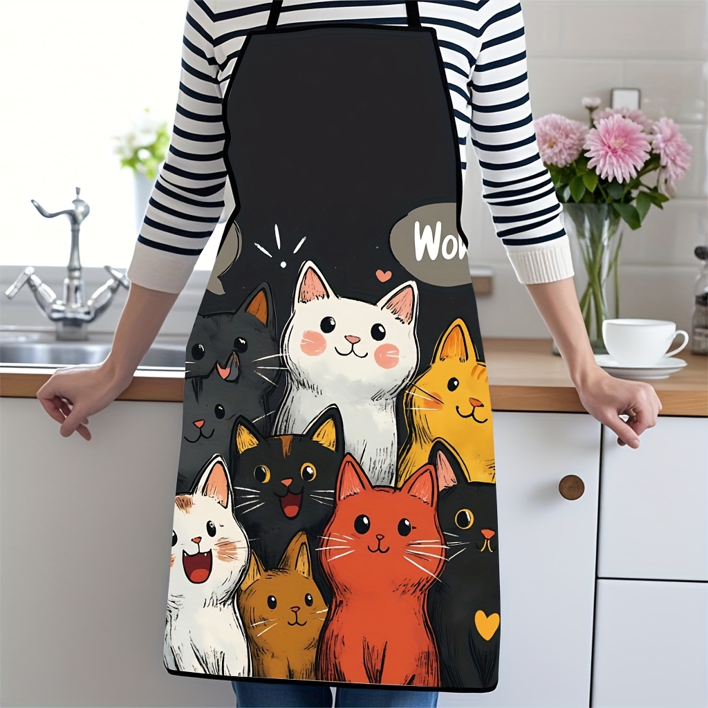 Sevimli Karikatür Kedi Baskılı - Home Cooking For Cats incelemesi ve fiyatı